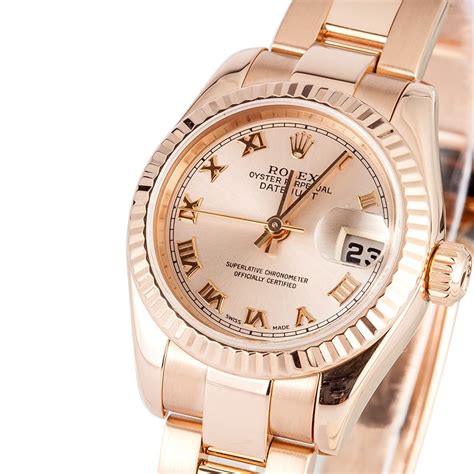 damen rolex rosegold|rose gold rolex used.